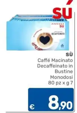 ARCA C+C cash and carry Sù Caffé Macinato Decaffeinato in Bustine Monodosi offerta