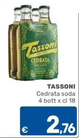 ARCA C+C cash and carry Tassoni Cedrata soda offerta