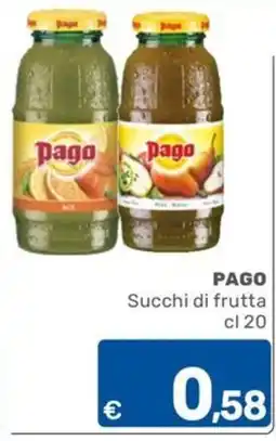ARCA C+C cash and carry Pago Succhi di frutta offerta