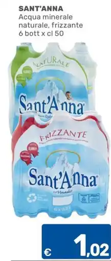 ARCA C+C cash and carry Acqua minerale naturale frizzante Sant'Anna offerta