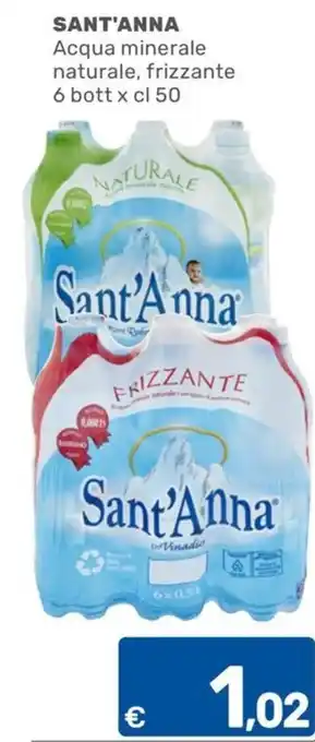 ARCA C+C cash and carry Acqua minerale naturale frizzante Sant'Anna offerta