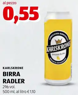 ALDI Karlskrone birra radler offerta
