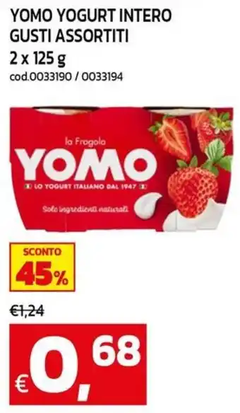 Yomo yogurt intero gusti assortiti