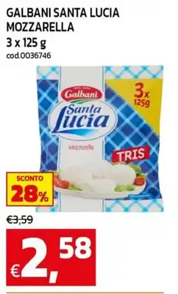 C+C maxigross Galbani Santa Lucia Mozzarella offerta