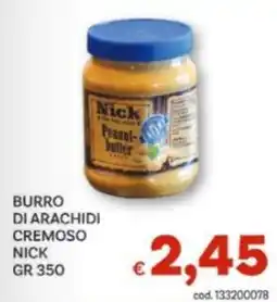 Vivo Supermercati Burro di arachidi cremoso Nick offerta