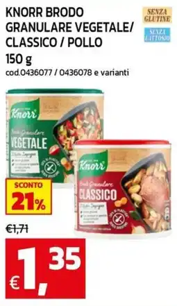 C+C maxigross Knorr brodo granulare vegetale offerta