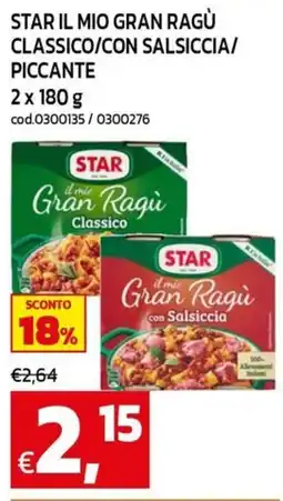 C+C maxigross Star il mio Gran Ragù offerta