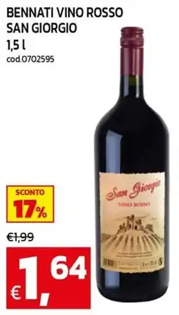 C+C maxigross Bennati vino rosso San Giorgio offerta