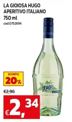 C+C maxigross La gioiosa Hugo aperitivo italiano offerta