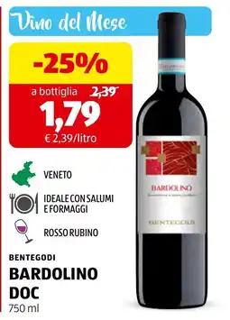 ALDI Bentegodi Bardolino DOC offerta