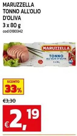 C+C maxigross Maruzzella tonno all'olio d'oliva offerta
