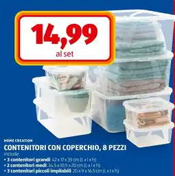 ALDI Home Creation Contenitori con coperchio offerta