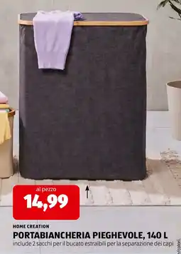 ALDI Home Creation Portabiancheria pieghevole offerta