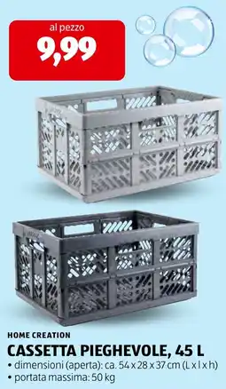 ALDI Home Creation Cassetta pieghevole offerta