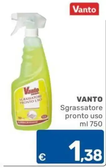 Vanto Sgrassatore pronto uso