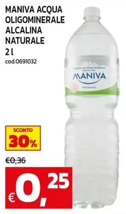 C+C maxigross Maniva acqua oligominerale alcalina naturale offerta