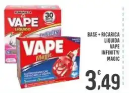 La Mimosa Supermercati Base + ricarica liquida Vape Infinity/Magic offerta