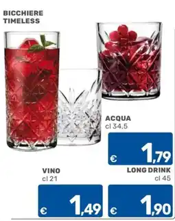 ARCA C+C cash and carry Bicchiere timeless offerta