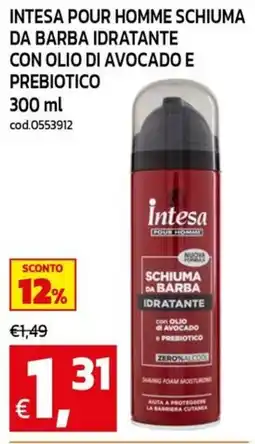 C+C maxigross Intesa Pour Homme schiuma da barba idratante offerta
