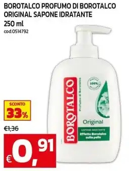 C+C maxigross Borotalco profumo di Borotalco Original sapone idratante offerta