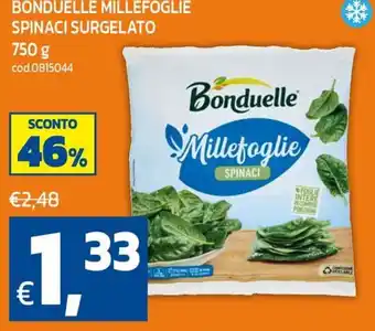 C+C maxigross Bonduelle Millefoglie Spinaci offerta