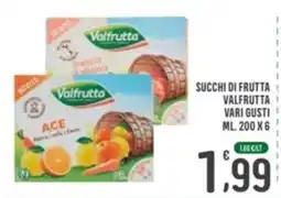 La Mimosa Supermercati Succhi di frutta Valfrutta vari gusti offerta