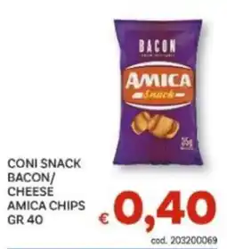 Vivo Supermercati Coni snack bacon cheese amica chips offerta