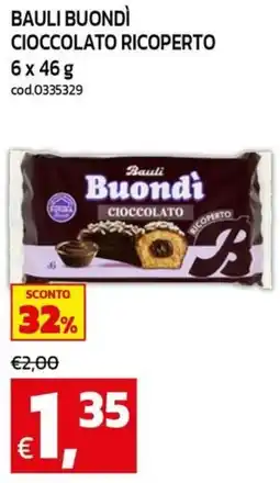 C+C maxigross Buondì cioccolato ricoperto offerta