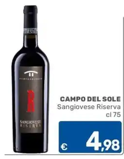 ARCA C+C cash and carry Campo del Sole Sangiovese Riserva offerta