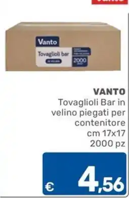 ARCA C+C cash and carry Vanto Tovaglioli Bar offerta