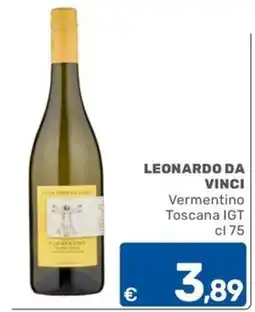 ARCA C+C cash and carry Leonardo da Vinci Vermentino Toscana IGT offerta