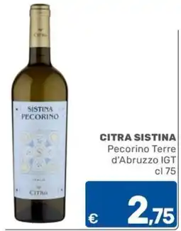 ARCA C+C cash and carry Citra Sistina Pecorino Terre d'Abruzzo IGT offerta