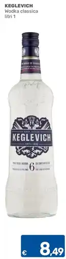 ARCA C+C cash and carry Wodka classica Keglevich offerta
