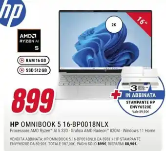 HP OMNIBOOK 5 16-BP0018NLX