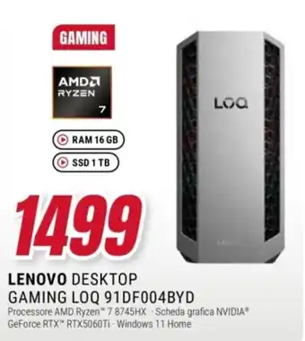 Lenovo Desktop Gaming LOQ 91DF004BYD