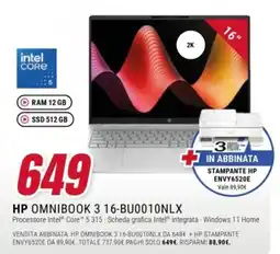 Trony HP OMNIBOOK 3 16-BU0010NLX offerta