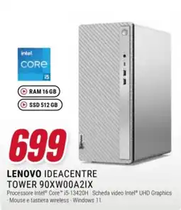 Trony Lenovo Ideacentre Tower 90XW00A2IX offerta
