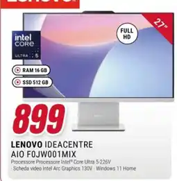 Trony Lenovo Ideacentre AIO F0JW001MIX offerta