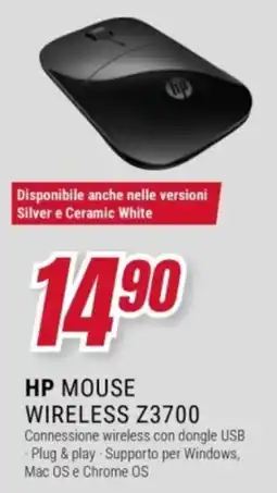 Trony HP Mouse Wireless Z3700 offerta