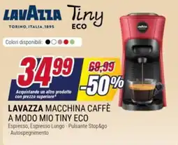 Trony Lavazza macchina caffè a modo mio tiny eco offerta