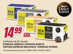 Trony Nescafe Dolce Gusto Espresso Ardenza/ Espresso Barista Cortado Espresso Macchiato/ Espresso Intenso offerta