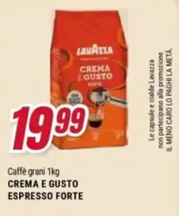 Trony Caffè grani Lavazza Crema e Gusto Espresso Forte offerta