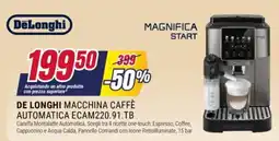 Trony DeLonghi macchina caffè automatica ecam220.91.tb offerta