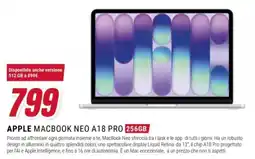 Trony Apple MacBook Neo A18 Pro offerta
