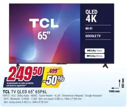 Trony TCL TV QLED 65" offerta