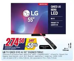 Trony LG TV QNED EVO AI 55" offerta