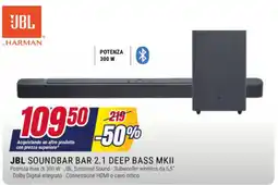 Trony JBL Soundbar Bar 2.1 Deep Bass MKII offerta