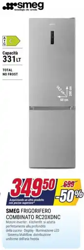 Trony SMEG FRIGORIFERO COMBINATO RC20XDNC offerta