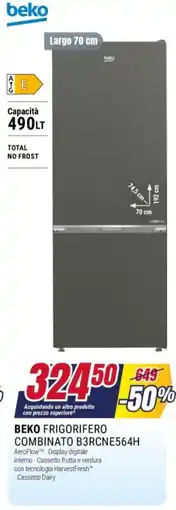 Trony Beko frigorifero combinato B3RCNE564H offerta