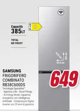 Trony Samsung frigorifero combinato offerta